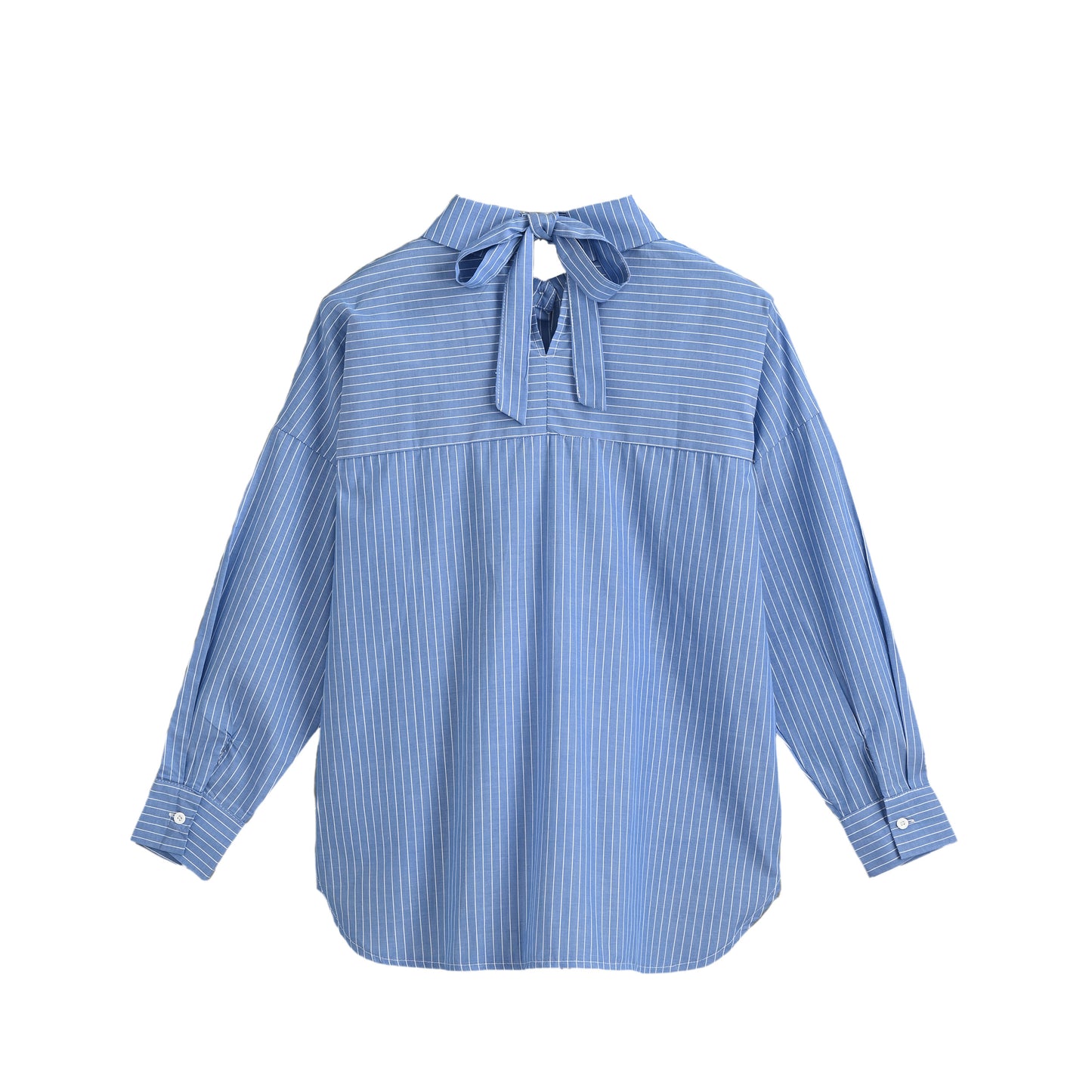 Back ribbon stripe shirt