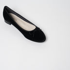 ラウンドスウェードフラット
